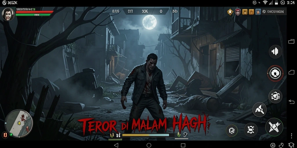 Tangkapan layar gameplay 365ZK yang menunjukkan suasana mencekam dan menegangkan.