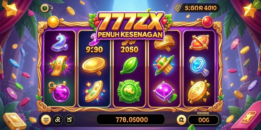 Tampilan gameplay menarik dari game Slot 777ZX.