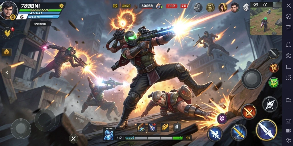 Tampilan gameplay aksi mendebarkan 789BNI