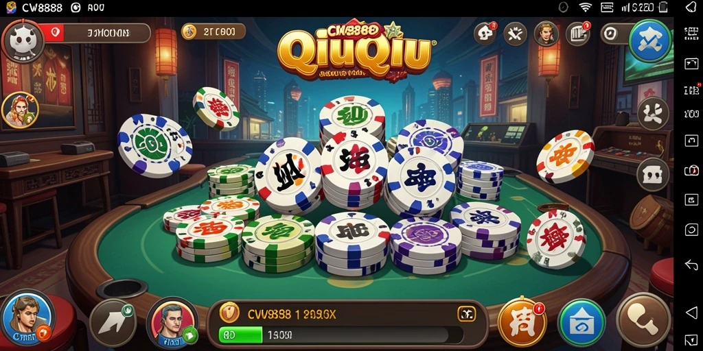 Tampilan gameplay QiuQiu yang seru dan menarik dari CW8888.