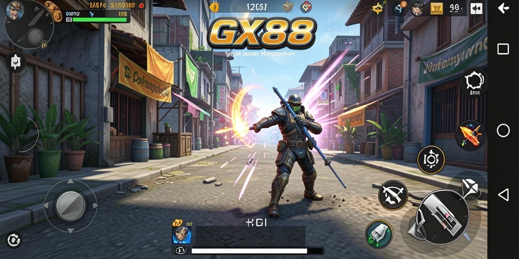Tampilan seru gameplay GX88 dalam simulasi interaktif.
