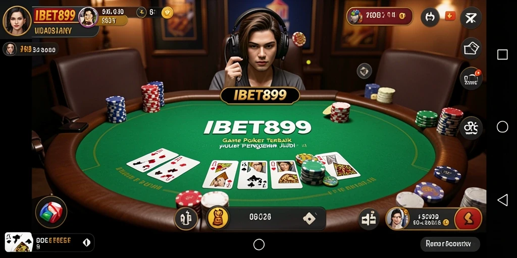 Tampilan menarik dari gameplay Poker di IBET899.