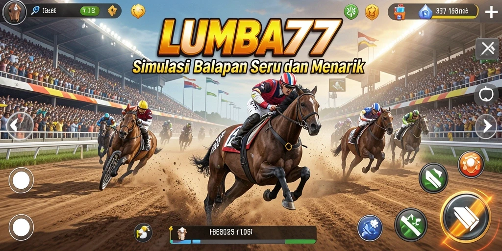 Screenshot LUMBA77 menunjukkan momen aksi balapan yang menegangkan.