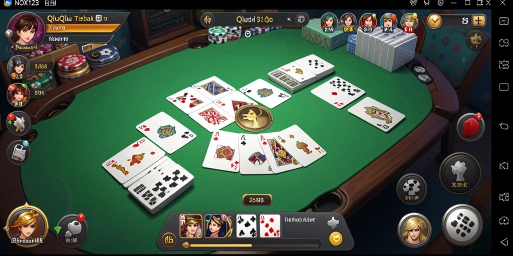 Gameplay menarik dari NOX123 dalam permainan QiuQiu.
