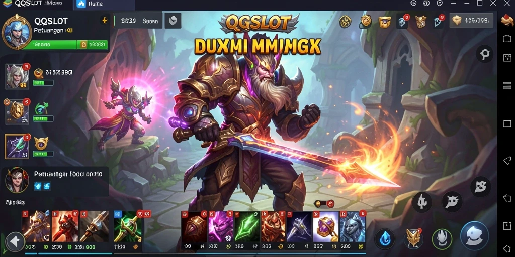 Tampilan gameplay QQSLOT yang mendebarkan dan penuh aksi.