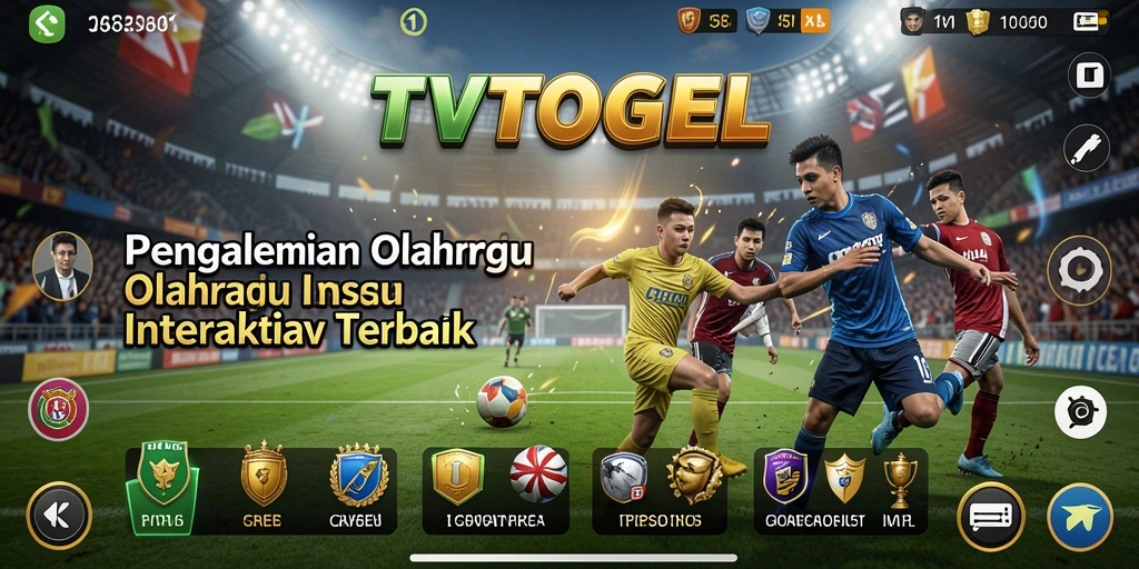 Screenshot dari gameplay TVTOGEL yang penuh informasi olahraga.