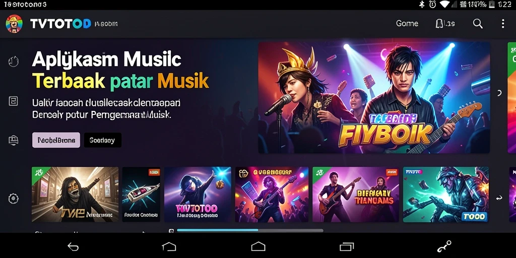 Tampilan permainan <strong>TVTOTO</strong> yang menarik dengan interaksi musik.