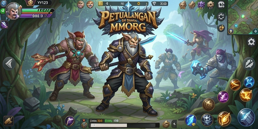 Gameplay YY123 yang seru dan mengasyikkan di dunia MMORPG.