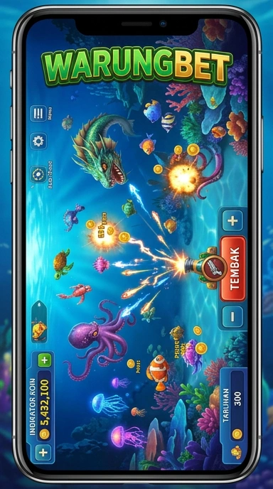 Screenshot fitur permainan terkini di aplikasi warungbet.